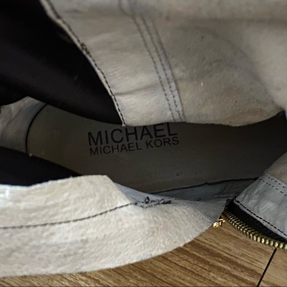 SOLD Michael Kors Arley Dark Brown Leather Stretch Tall Riding Boot Size 8 - Picture 13 of 16